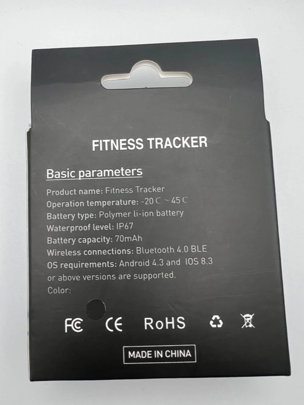 My Accountability Fitness Tracker Brand New In Box Black Smart Watch